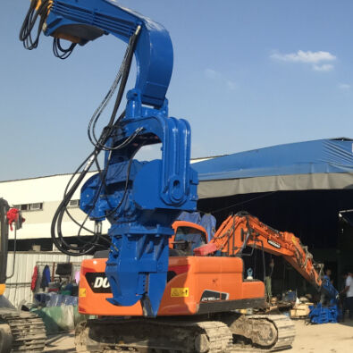 High-Efficiency 3 Ton Vibrating Pile Driver For 15 Meter Large Sheet Piling Construction Projects