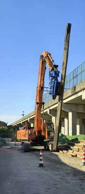 Side Grip Pile Driver Fast and Smooth Pile Lifting for Excavator