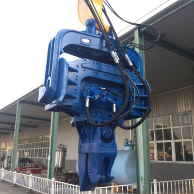 High Precision Sheet Vibro Pile Driver - Amphibious Excavator Mounted Type