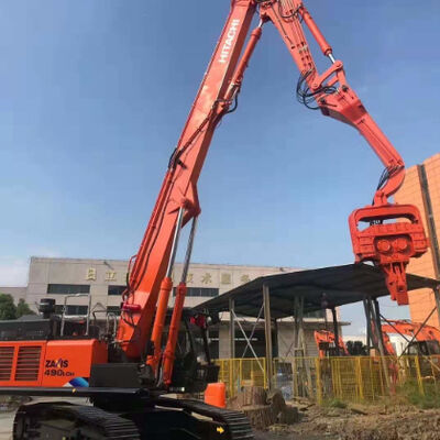 Excavator Mounted Pile Driver - Low Noise Hydraulic &amp; Multi-Pile Type Adaptation