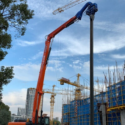 Excavator Mounted Pile Driver - Low Noise Hydraulic &amp; Multi-Pile Type Adaptation