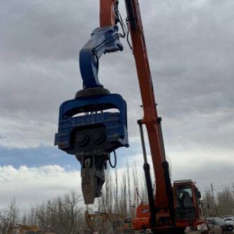 Hydraulic Pile Driver: 485 kN Centrifugal Force & 18m Max Pile Length for Deep Foundation