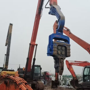 유압식 임팩트 파일 드라이버: 높은 관통력 및 33-40t 굴삭기 다용성