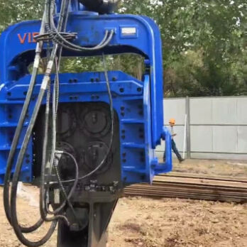 다목적 굴삭기 장착형 파일 드라이버: 최대 깊이 24m 및 범용 호환성