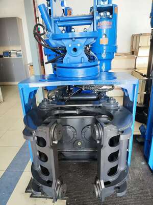 밀폐된 공간에서 9m 깊이를 쌓기 위한 고효율적인 사이드 그립 스파일 드라이버