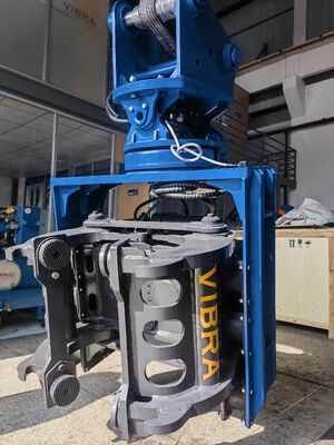 Versatile & Agile: SV-200 Side Grip Pile Driver – 459 KN Force, Dual-Clamp System, Fits 20–25t Excavators