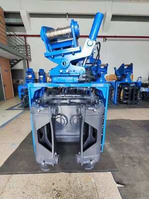 무거운 리프팅 재정의: SV-400 사이드 그립 파일 드라이버 – 656kN 힘, 490kN 하단 클램프, 32-40t 굴삭기와 일치