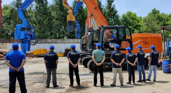 Sheet Pile Driver - 8m Depth & Flexible Control for Excavators